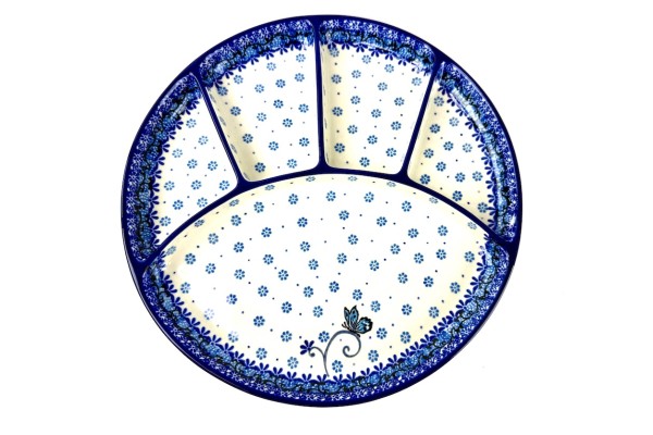 498 Bunzlau  Barbeque - Fondue- Gourmet bord 2008X 498 Fondue borden Ø 26 cm